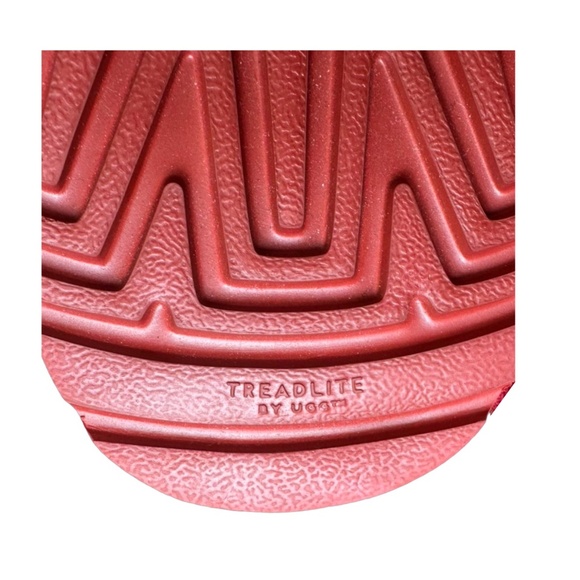 UGG Neumel Red Suede Boots Shoes Size 9US Lace-Up Round Toe Winter - Picture 9 of 11